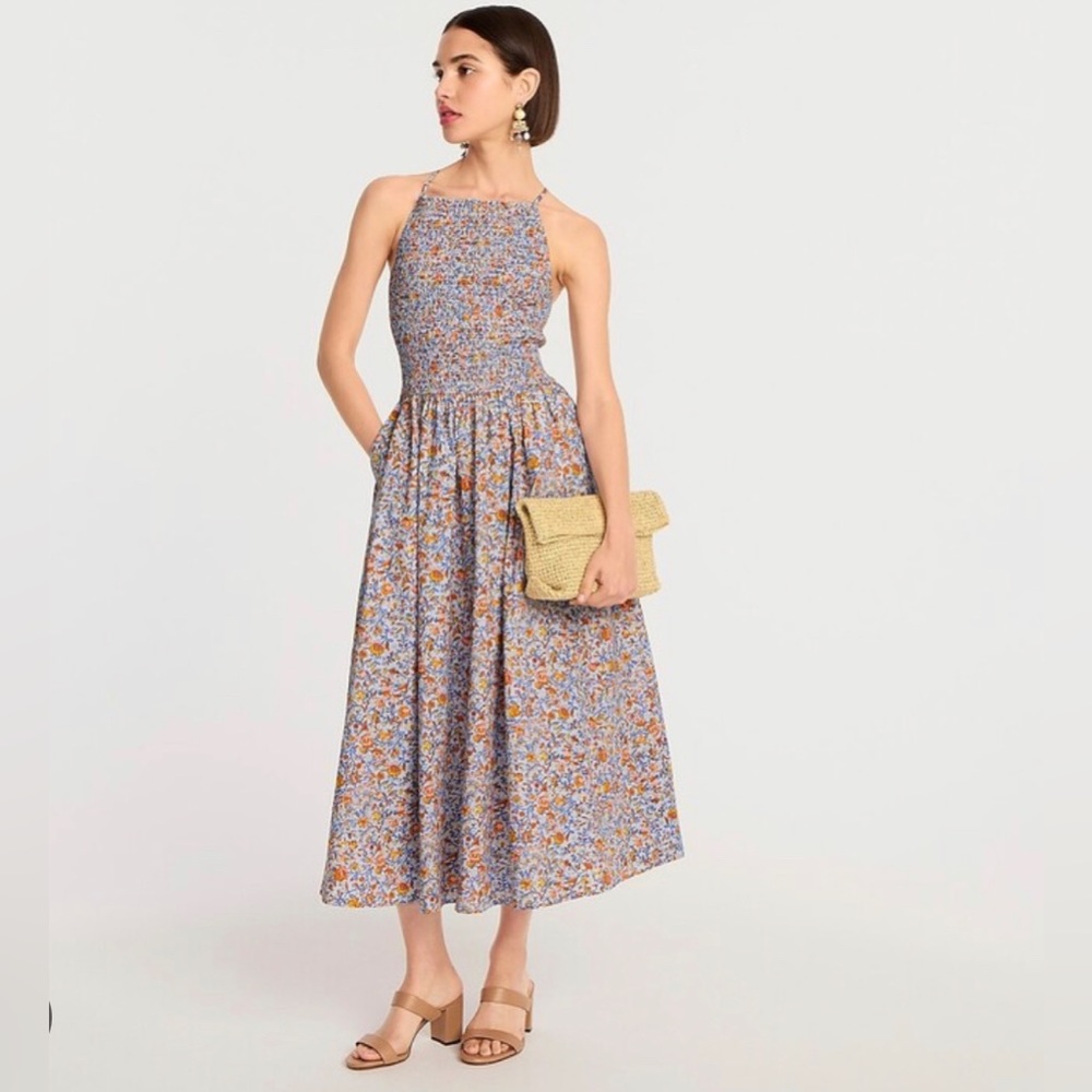 J crew Friday dress afternoon floral cool breeze